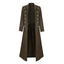 Victorian Steampunk Gothic Medieval Brown Coat