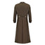 Victorian Steampunk Gothic Medieval Brown Cotton Coat