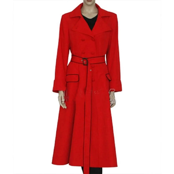 Where on Earth Is Carmen Sandiego Red Wool Coat