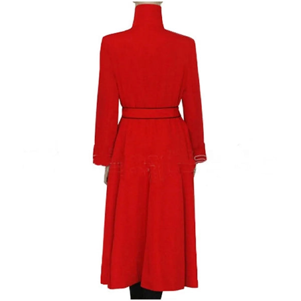 Where on Earth Is Carmen Sandiego Women Red Wool Coat