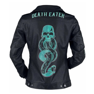 death eater black leather jacket