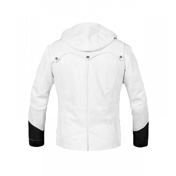 devl may cry game white leather jacket