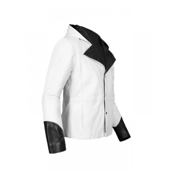devil may cry leather jacket white