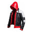 red hood jacket and vest