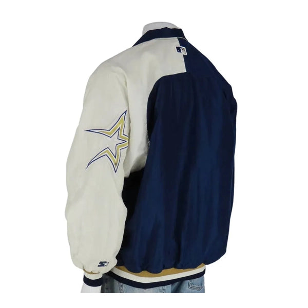 Selena Astros Blue Satin Jacket