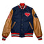 superman golden sleeves varsity jacket