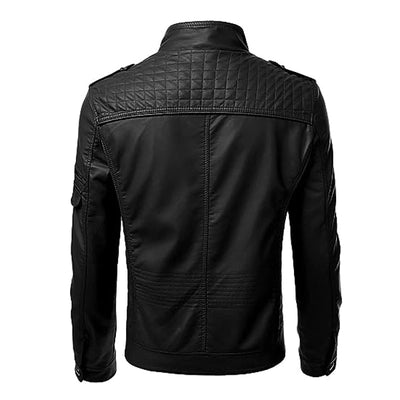 Mens Black Sheepskin Leather Jacket